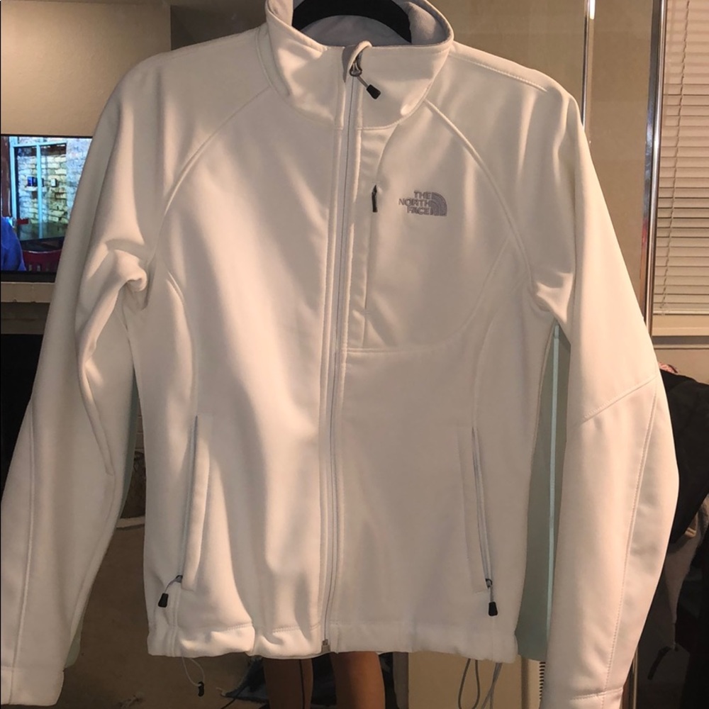 The North Face White Coat with Grey Fleece Lining